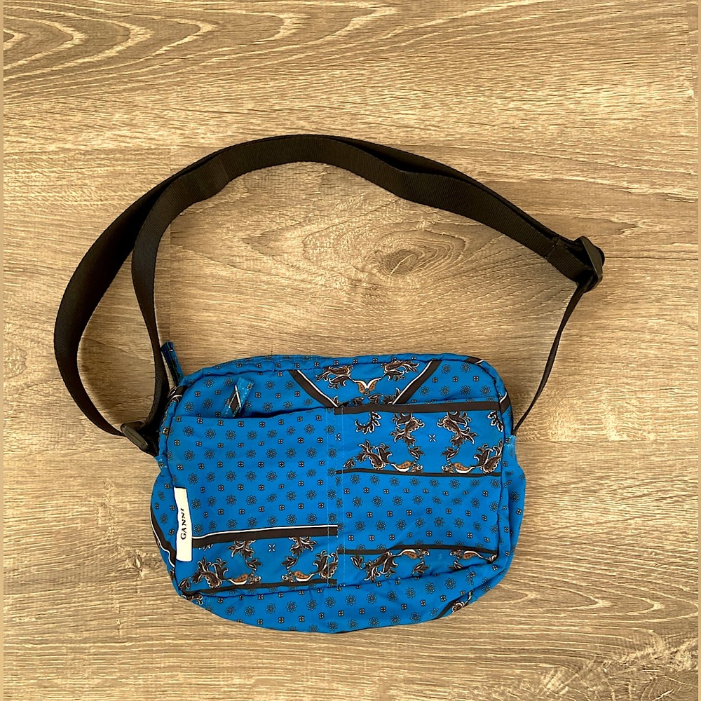 Ganni LIMITED EDITION scarfs print festival bag